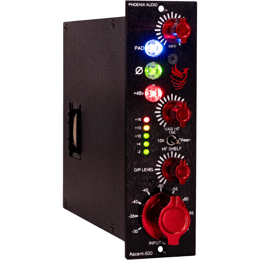 Phoenix Audio Ascent 500 Series Mic Preamp, EQ and variable HPF - View 2 | MusicMarket