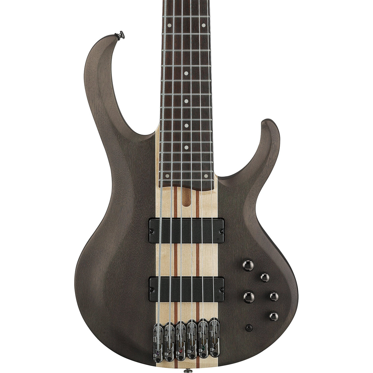 Ibanez BTB606 BTB Standard 6-String Electric Bass - Transparent Gray Flat - MusicMarket