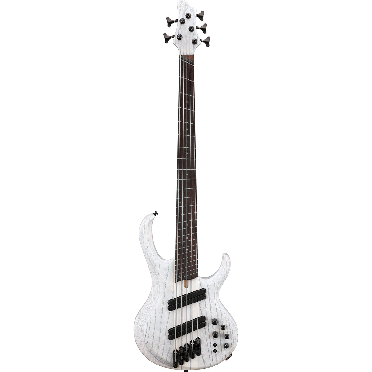 Ibanez BTB865MS Bass Workshop 5-String Electric Bass - Transparent White Flat - View 2 | MusicMarket