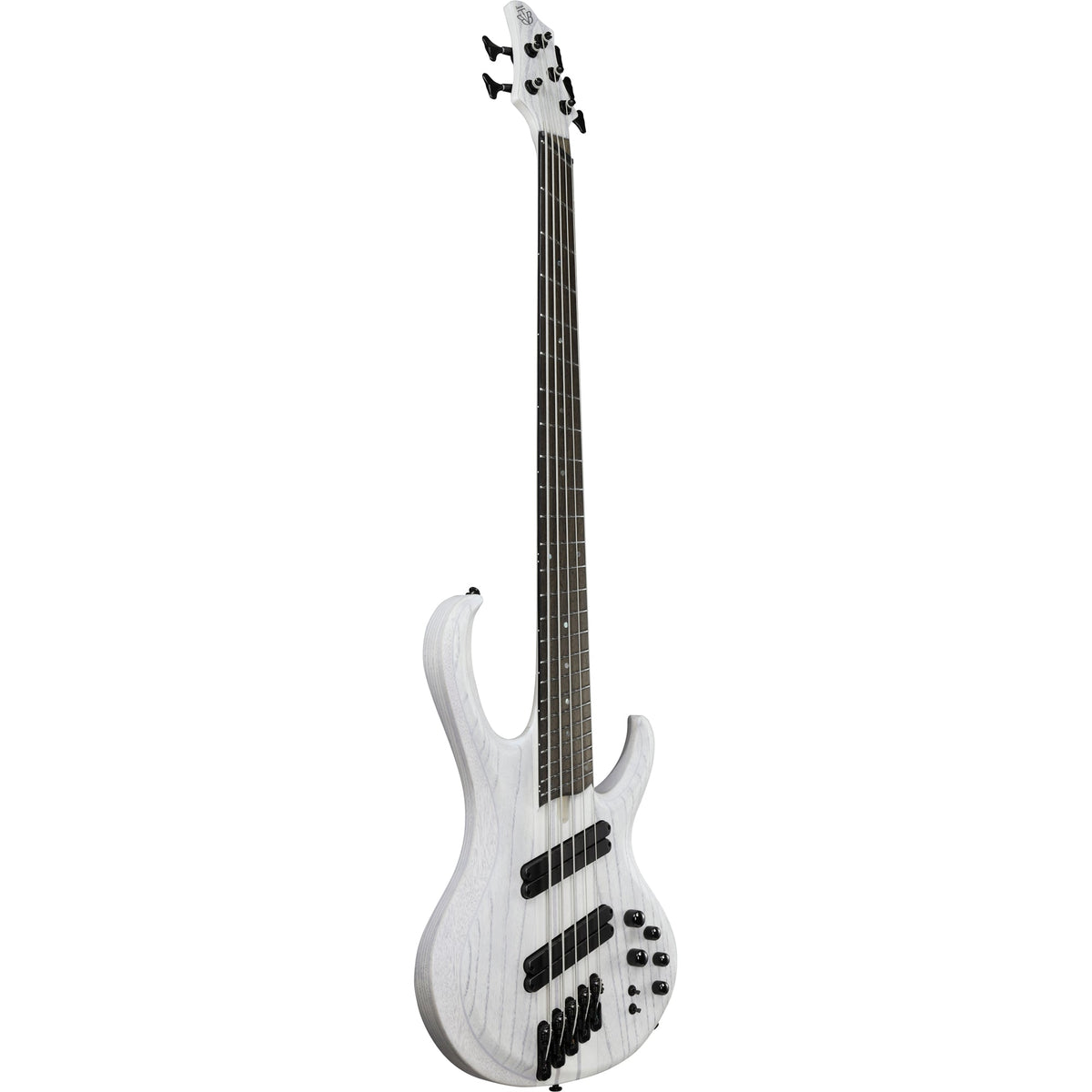 Ibanez BTB865MS Bass Workshop 5-String Electric Bass - Transparent White Flat - View 4 | MusicMarket