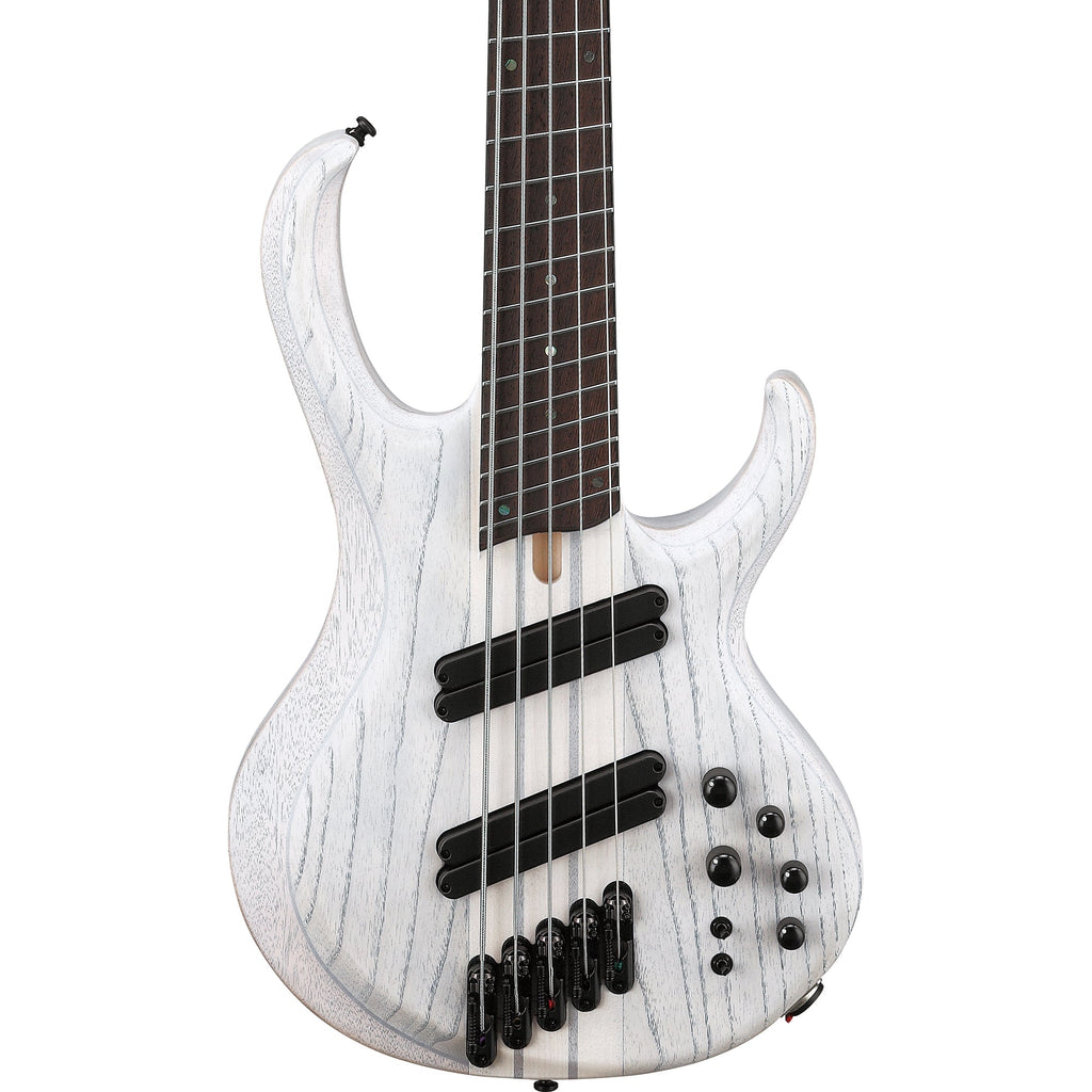 Ibanez BTB865MS Bass Workshop 5-String Electric Bass - Transparent White Flat - MusicMarket