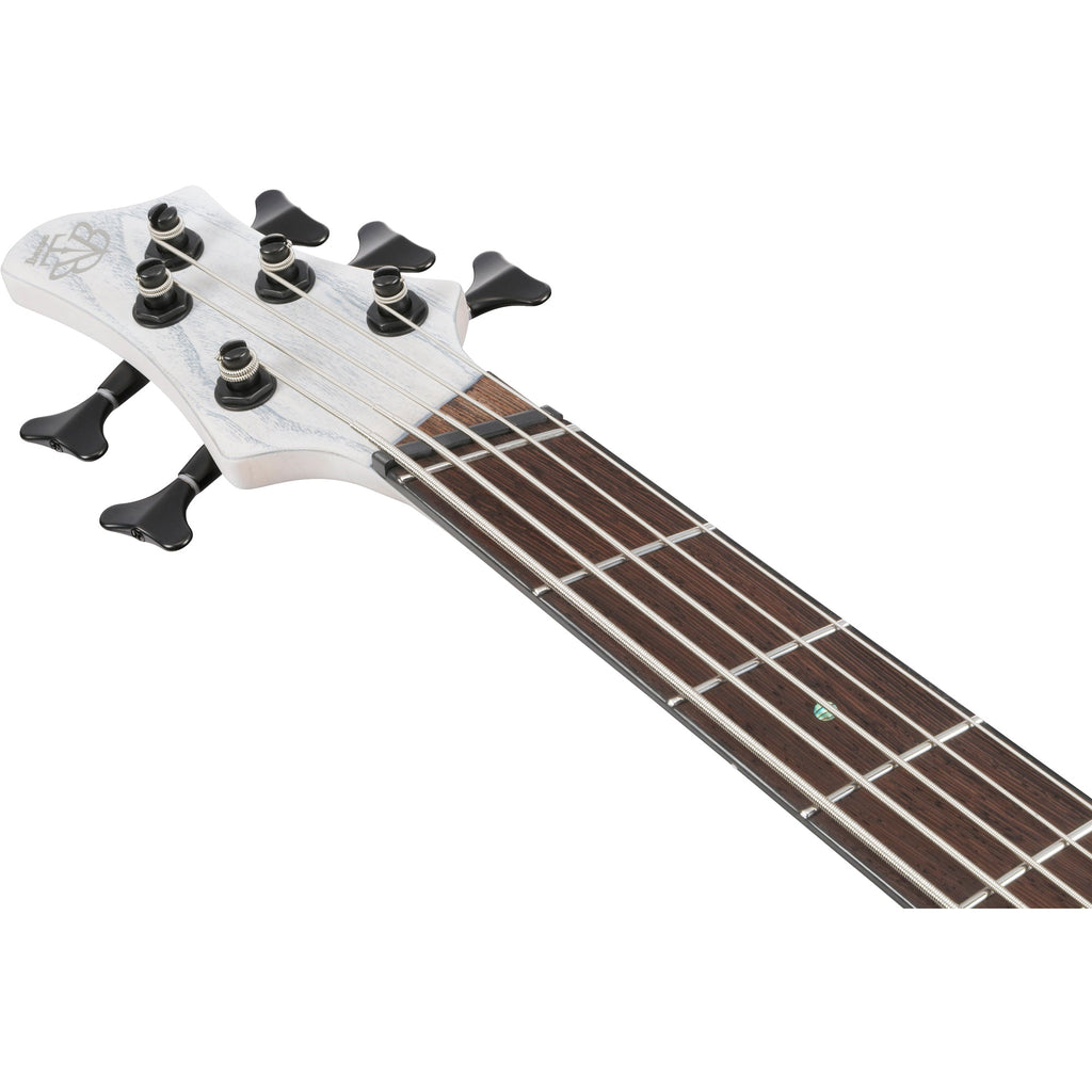 Ibanez BTB865MS Bass Workshop 5-String Electric Bass - Transparent White Flat - View 5 | MusicMarket