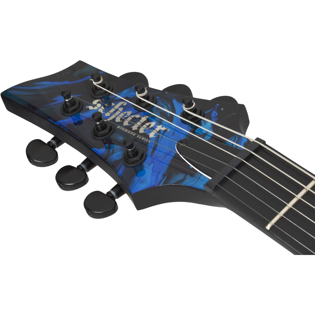 Schecter C-1 Hydro-Dip Left Handed Electric Guitar - Midnight Tide - View 6 | MusicMarket