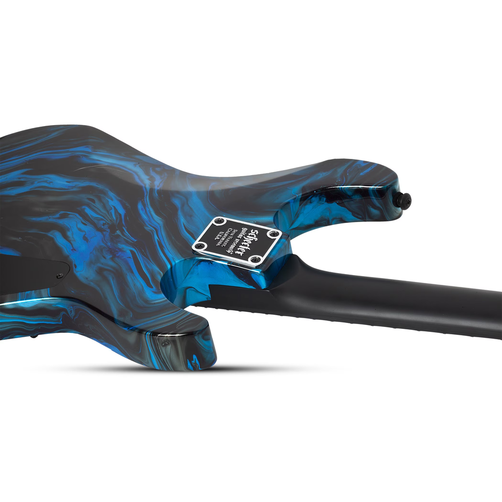 Schecter C-1 Hydro-Dip Left Handed Electric Guitar - Midnight Tide - View 5 | MusicMarket