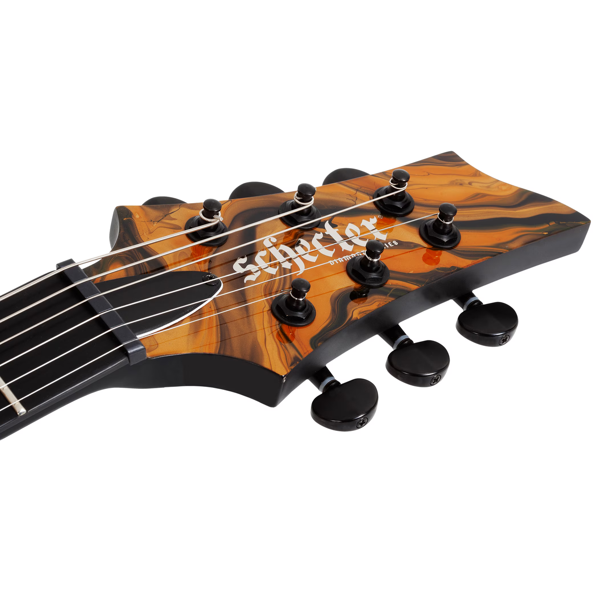 Schecter C-1 Hydro-Dip Electric Guitar - Golden Eclipse - View 9 | MusicMarket