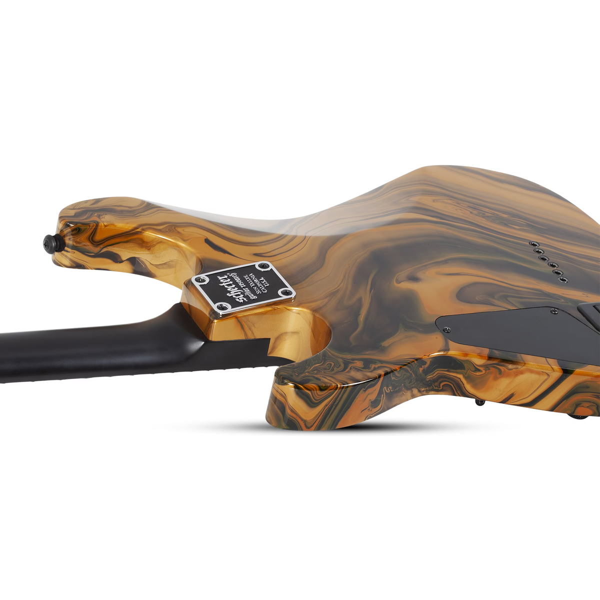 Schecter C-1 Hydro-Dip Electric Guitar - Golden Eclipse - View 8 | MusicMarket
