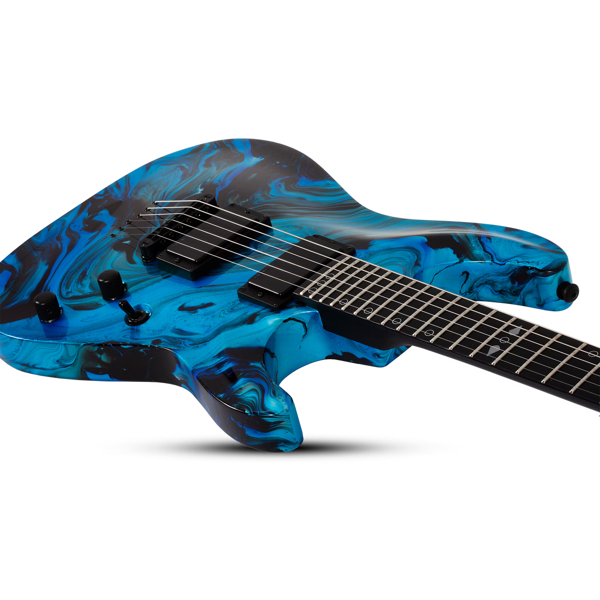 Schecter C-1 Hydro-Dip Electric Guitar - Midnight Tide - View 4 | MusicMarket