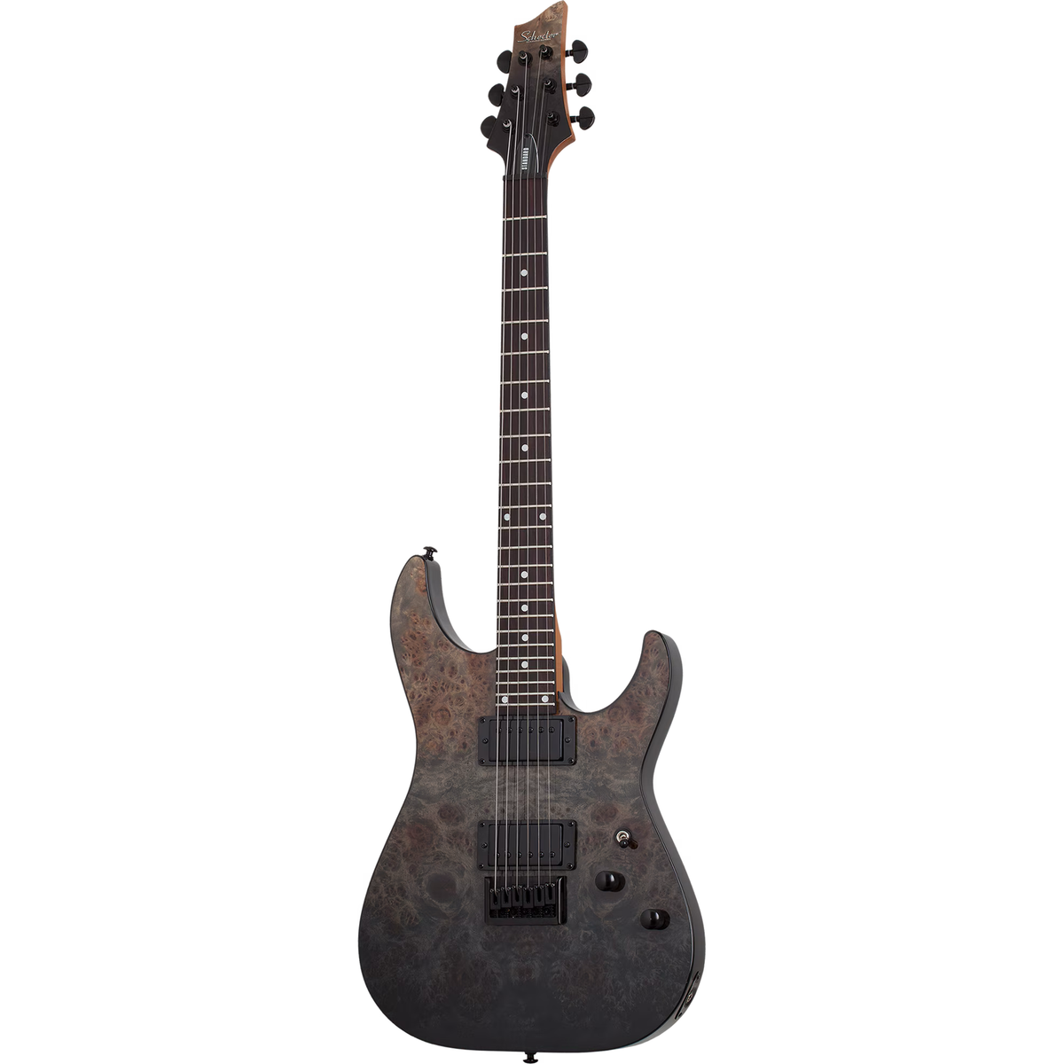 Schecter C-1 Standard Electric Guitar - Black Fade Burst Burl - View 2 | MusicMarket