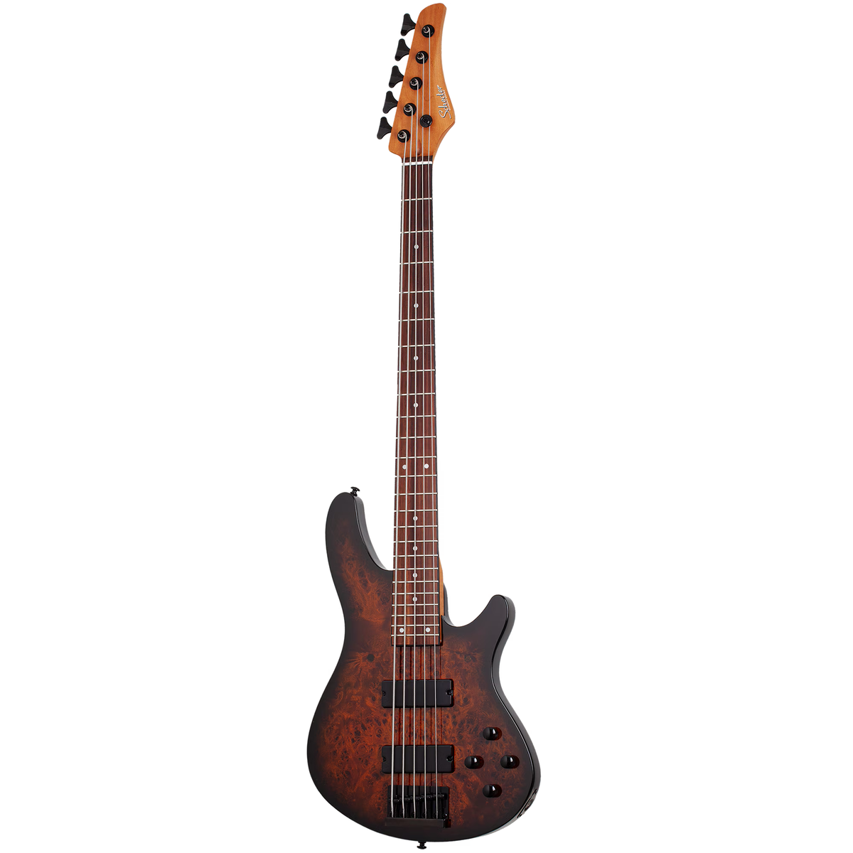 Schecter C-5 Standard 5-String Electric Bass - Tobacco Burl - View 2 | MusicMarket