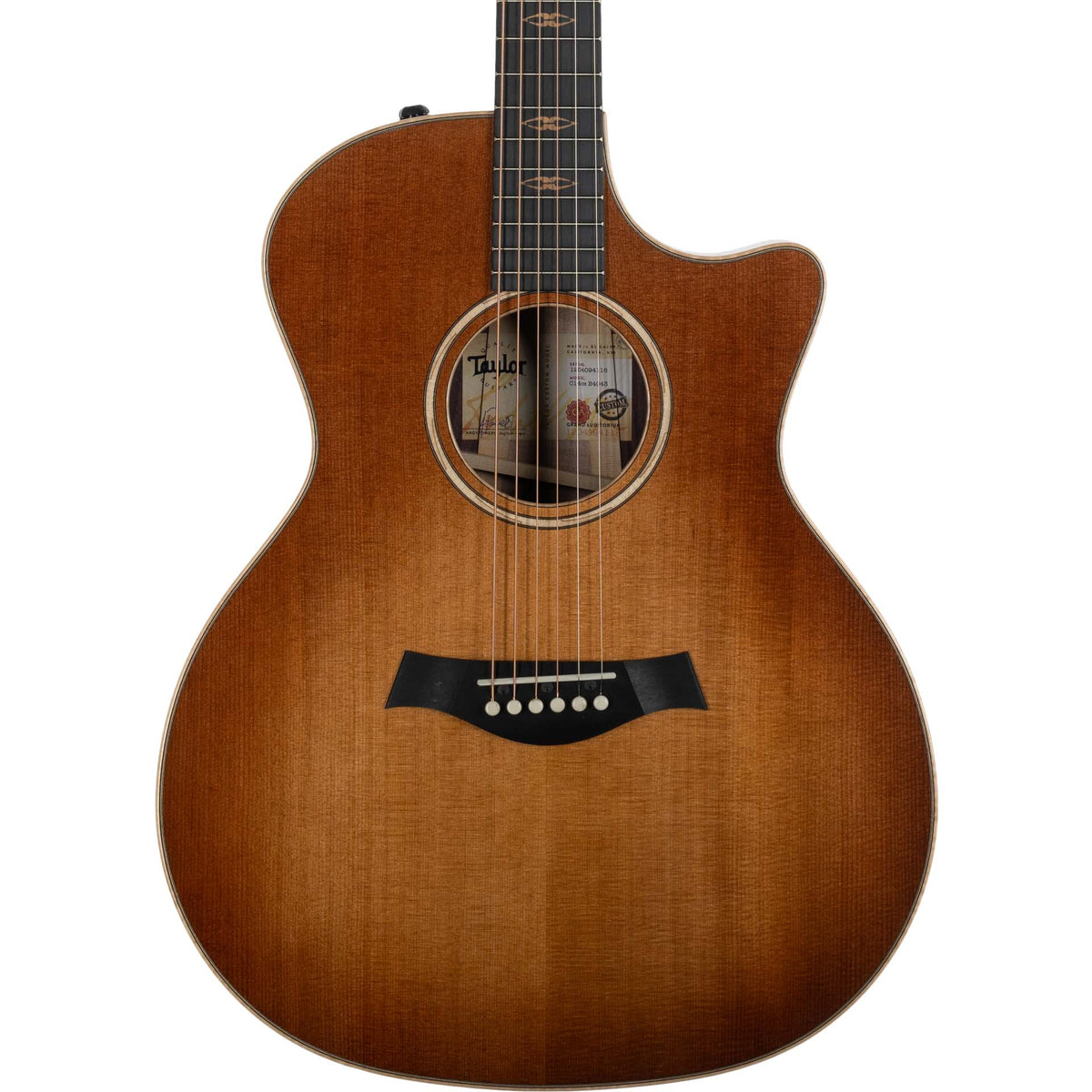 Taylor C414ce B4043 2024 NAMM Custom Acoustic Electric Guitar, Wild Honey Burst - View 14 | MusicMarket