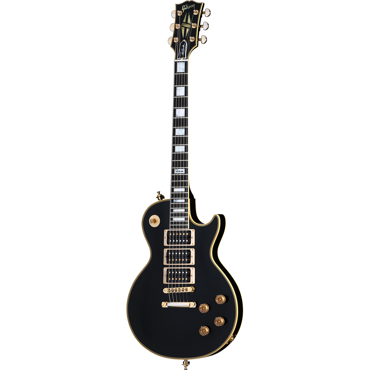 Gibson Peter Frampton "Phenix" Les Paul Custom Electric Guitar - Ebony - View 2 | MusicMarket