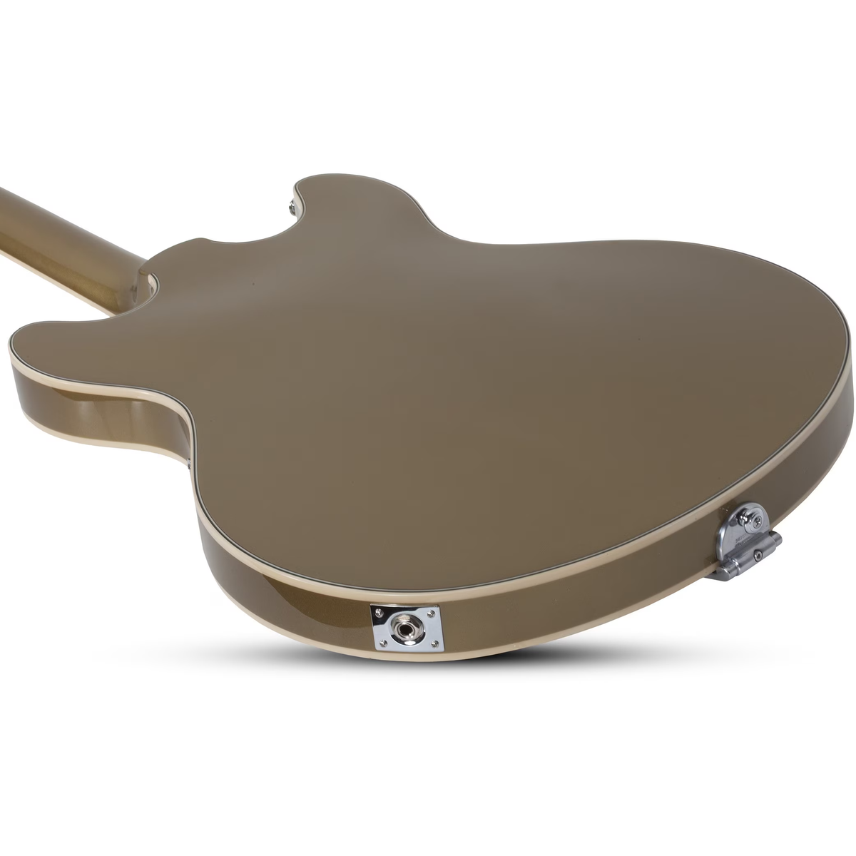Schecter Corsair Semi Hollow Electric Guitar - Goldtop - View 4 | MusicMarket