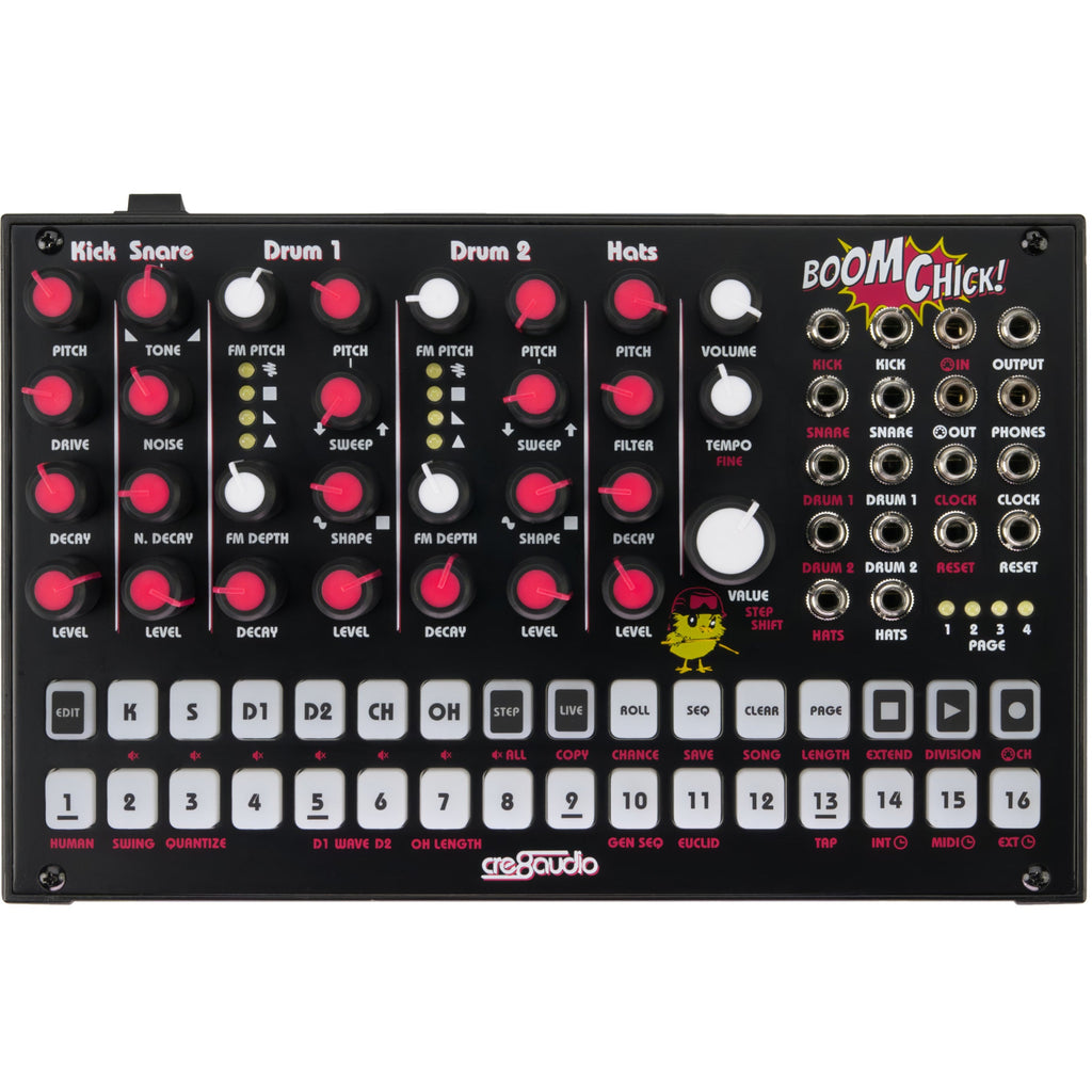 Cre8Audio Boom Chick Pure Analog Drum Machine - MusicMarket