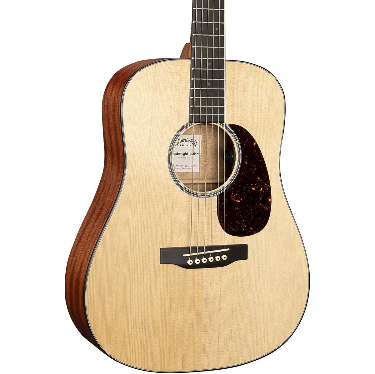 Martin D Jr E Dreadnought Junior Acoustic Electric Guitar - Natural - MusicMarket