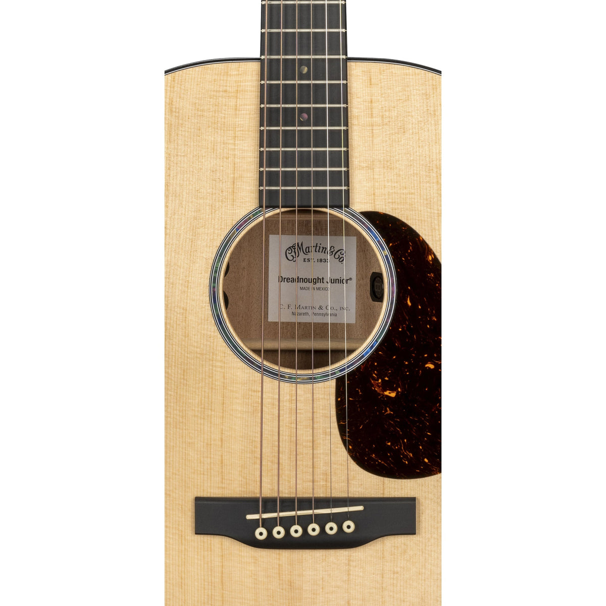 Martin D Jr E Dreadnought Junior Acoustic Electric Guitar - Natural - View 4 | MusicMarket