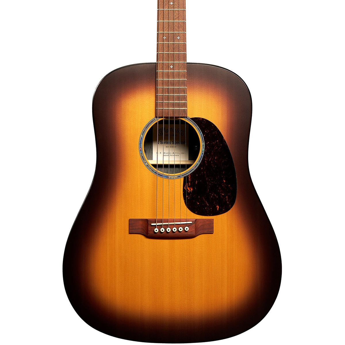 Martin D-X2E Brazilian Burst Special Acoustic Electric Guitar - Vintage Burst - MusicMarket