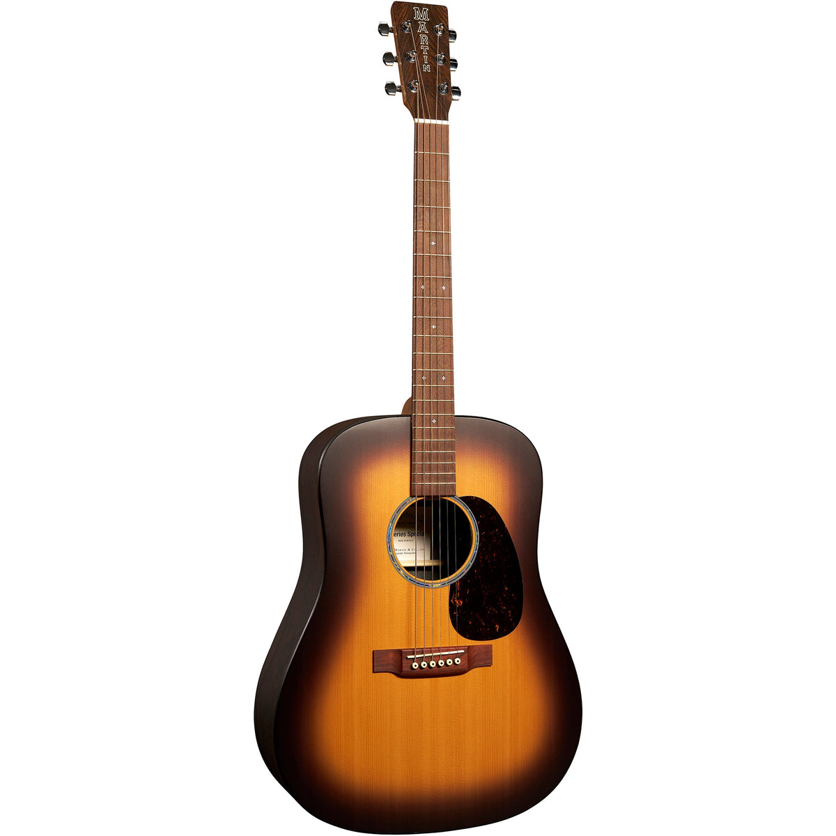Martin D-X2E Brazilian Burst Special Acoustic Electric Guitar - Vintage Burst - View 2 | MusicMarket