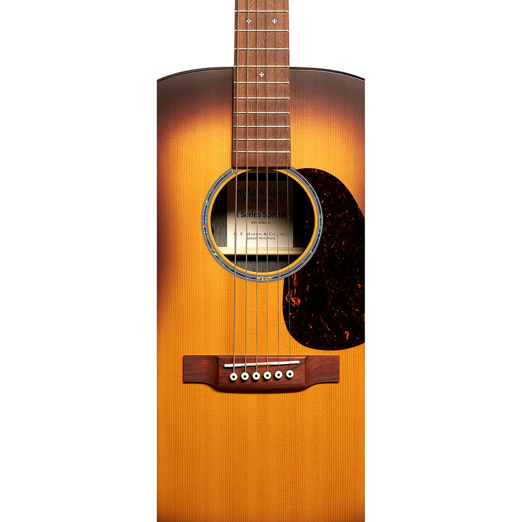 Martin D-X2E Brazilian Burst Special Acoustic Electric Guitar - Vintage Burst - View 5 | MusicMarket