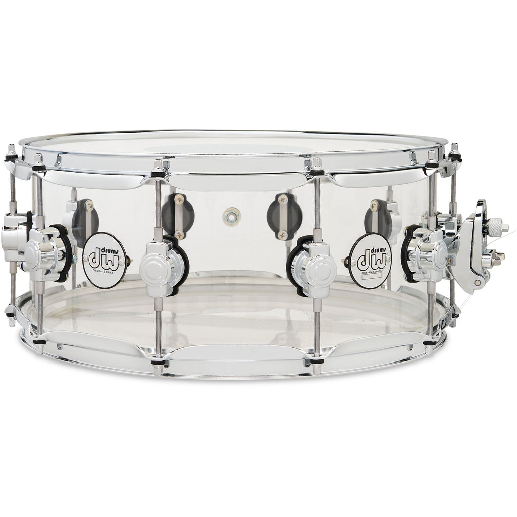 Drum Workshop Design Series 6x14 Snare Drum - Clear Acrylic - View 3 | MusicMarket