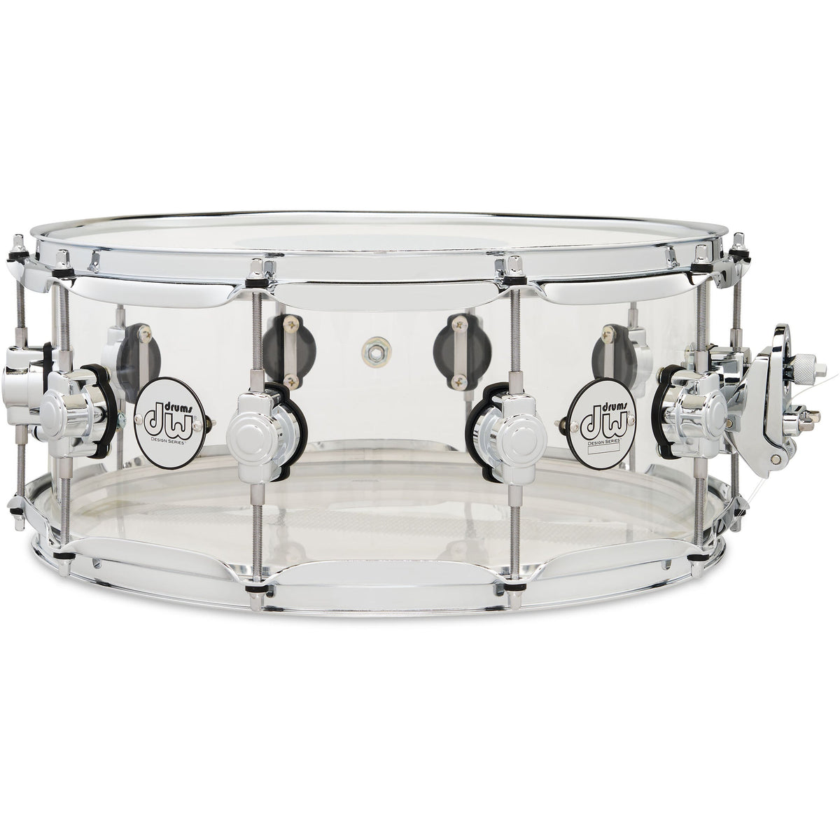 Drum Workshop Design Series 6x14 Snare Drum - Clear Acrylic - View 3 | MusicMarket