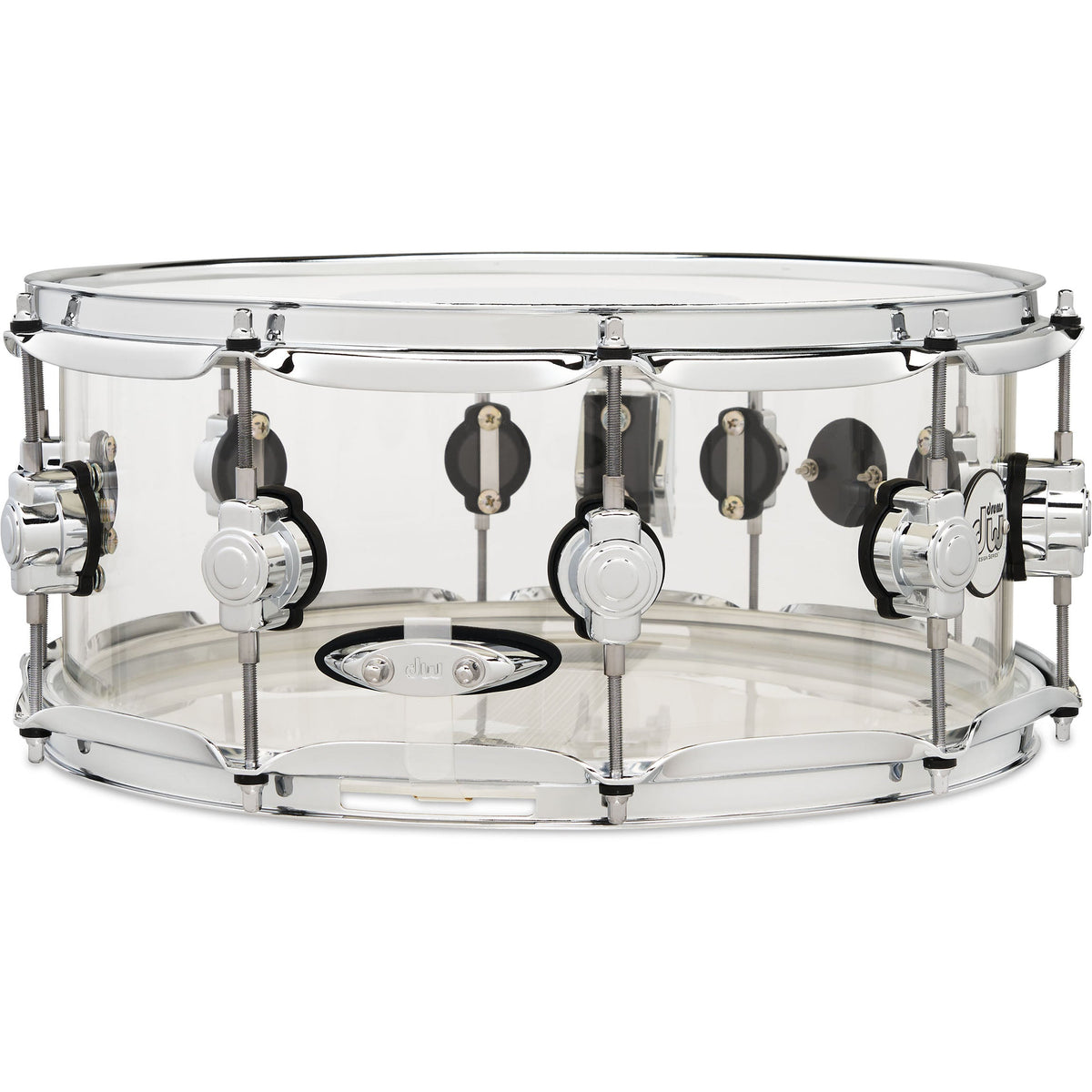Drum Workshop Design Series 6x14 Snare Drum - Clear Acrylic - View 2 | MusicMarket