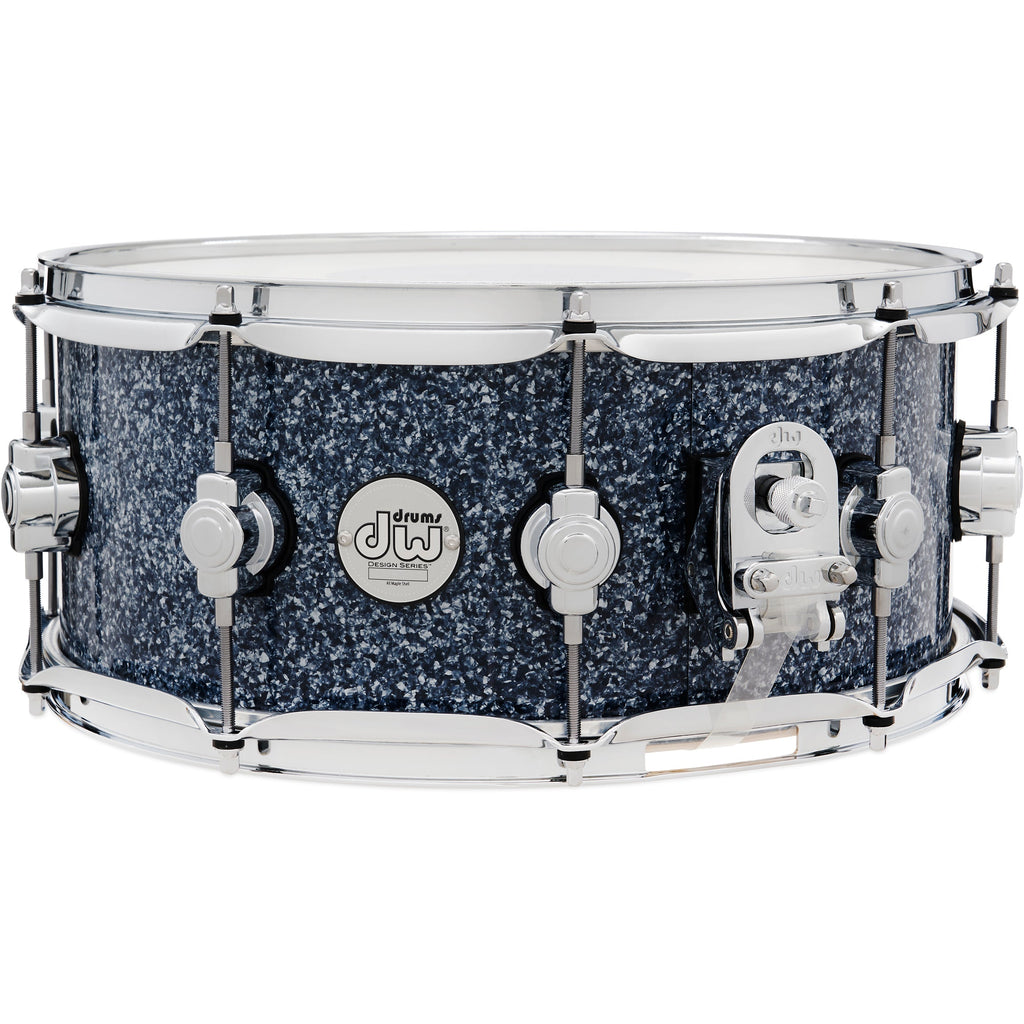 Drum Workshop Design Series Limited Edition 6x14 Snare Drum - Blue Granite - View 2 | MusicMarket