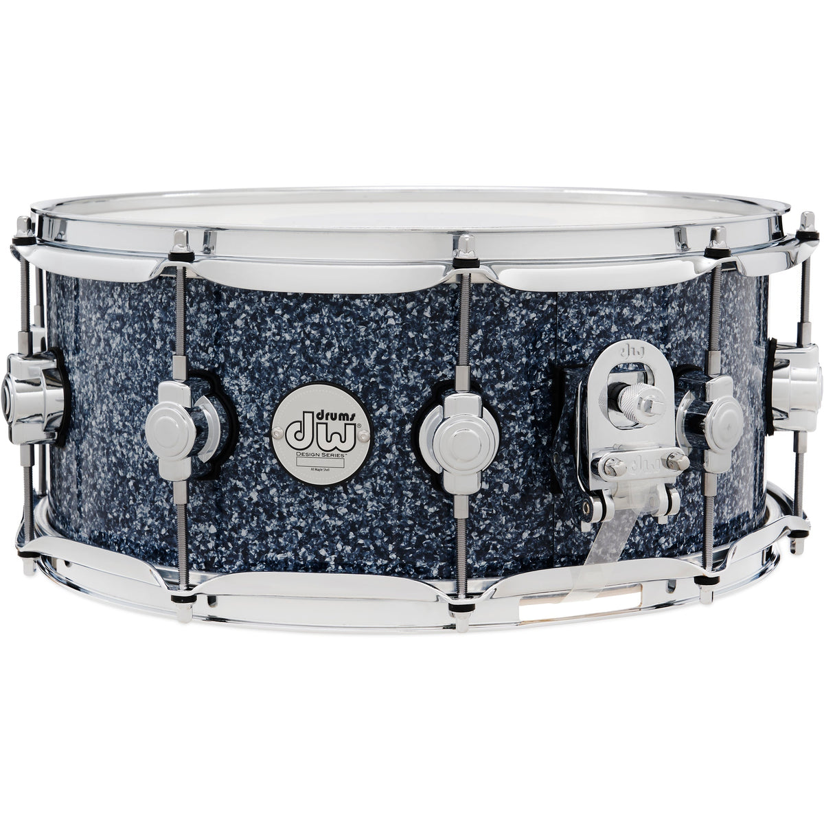 Drum Workshop Design Series Limited Edition 6x14 Snare Drum - Blue Granite - View 2 | MusicMarket
