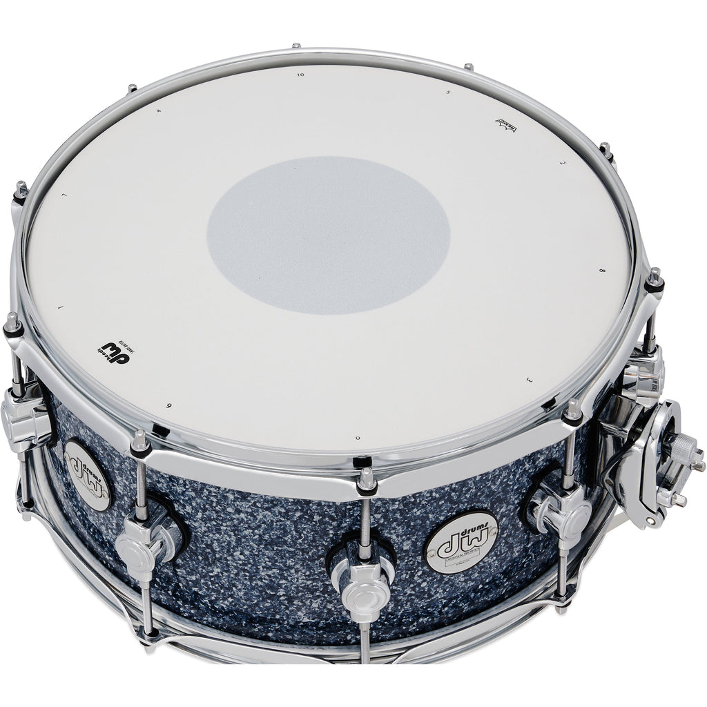 Drum Workshop Design Series Limited Edition 6x14 Snare Drum - Blue Granite - View 3 | MusicMarket