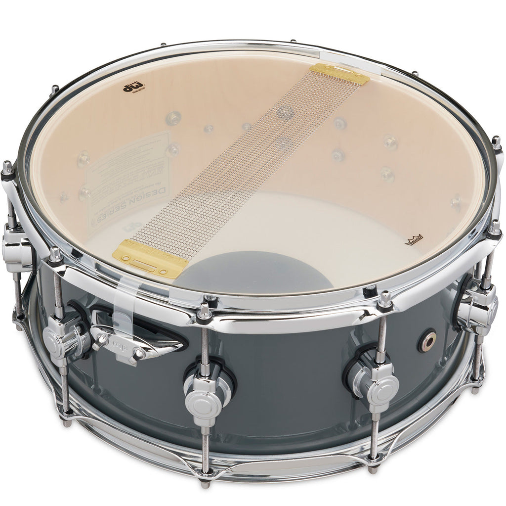 Drum Workshop Design Series 6x14 Snare Drum - Steel Grey - View 3 | MusicMarket