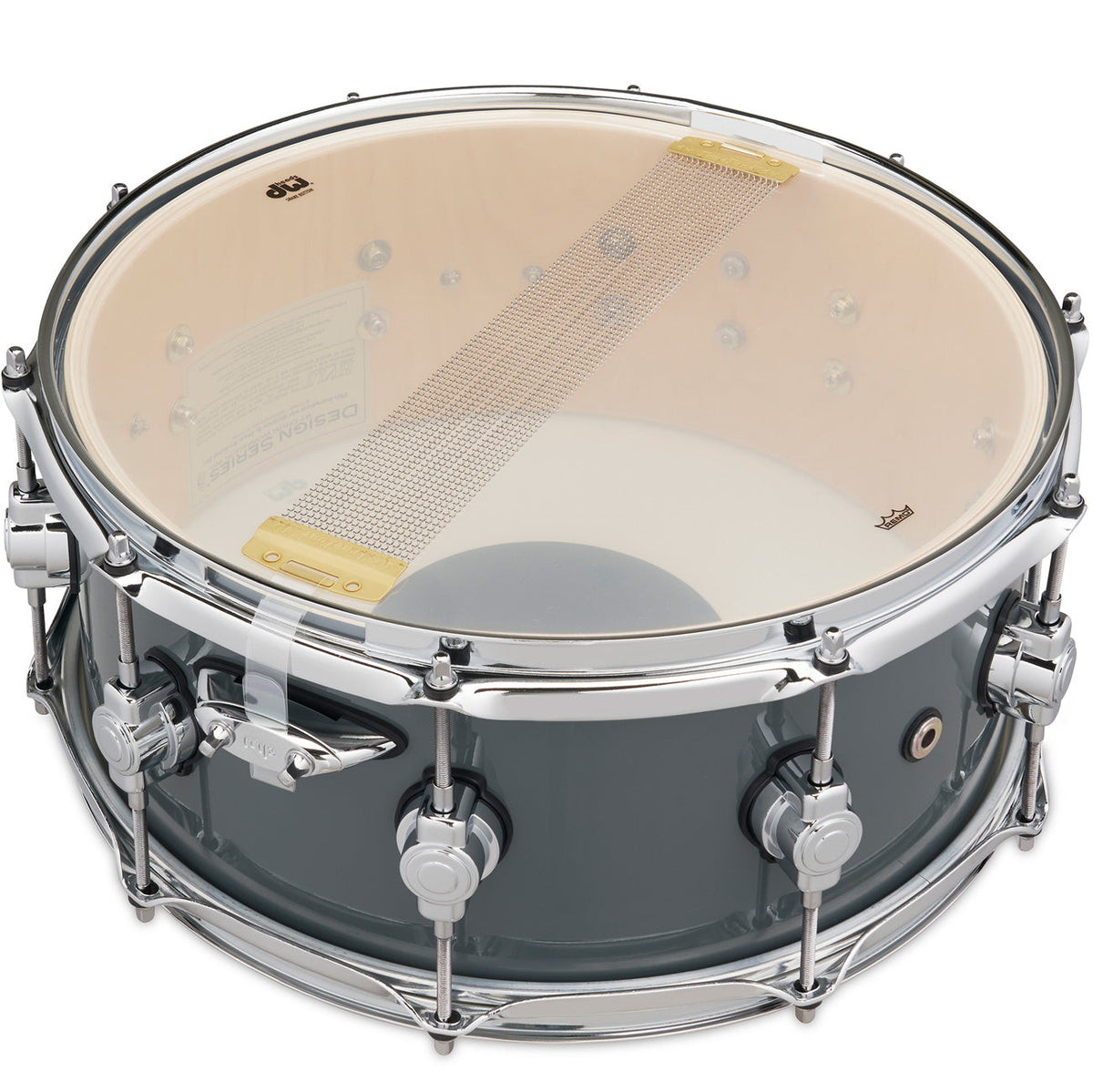 Drum Workshop Design Series 6x14 Snare Drum - Steel Grey - View 3 | MusicMarket