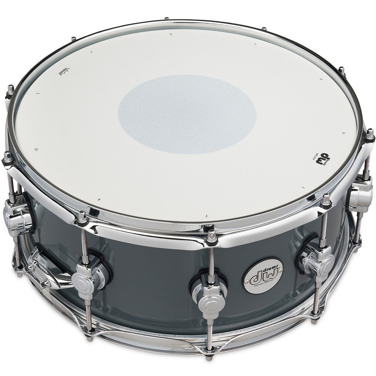 Drum Workshop Design Series 6x14 Snare Drum - Steel Grey - View 2 | MusicMarket
