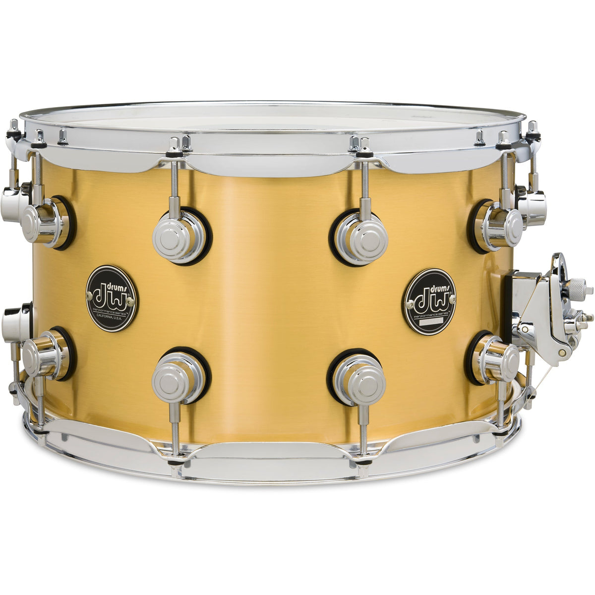 Drum Workshop Performance Series 8x14 Snare Drum - 1mm Polished Brass - MusicMarket