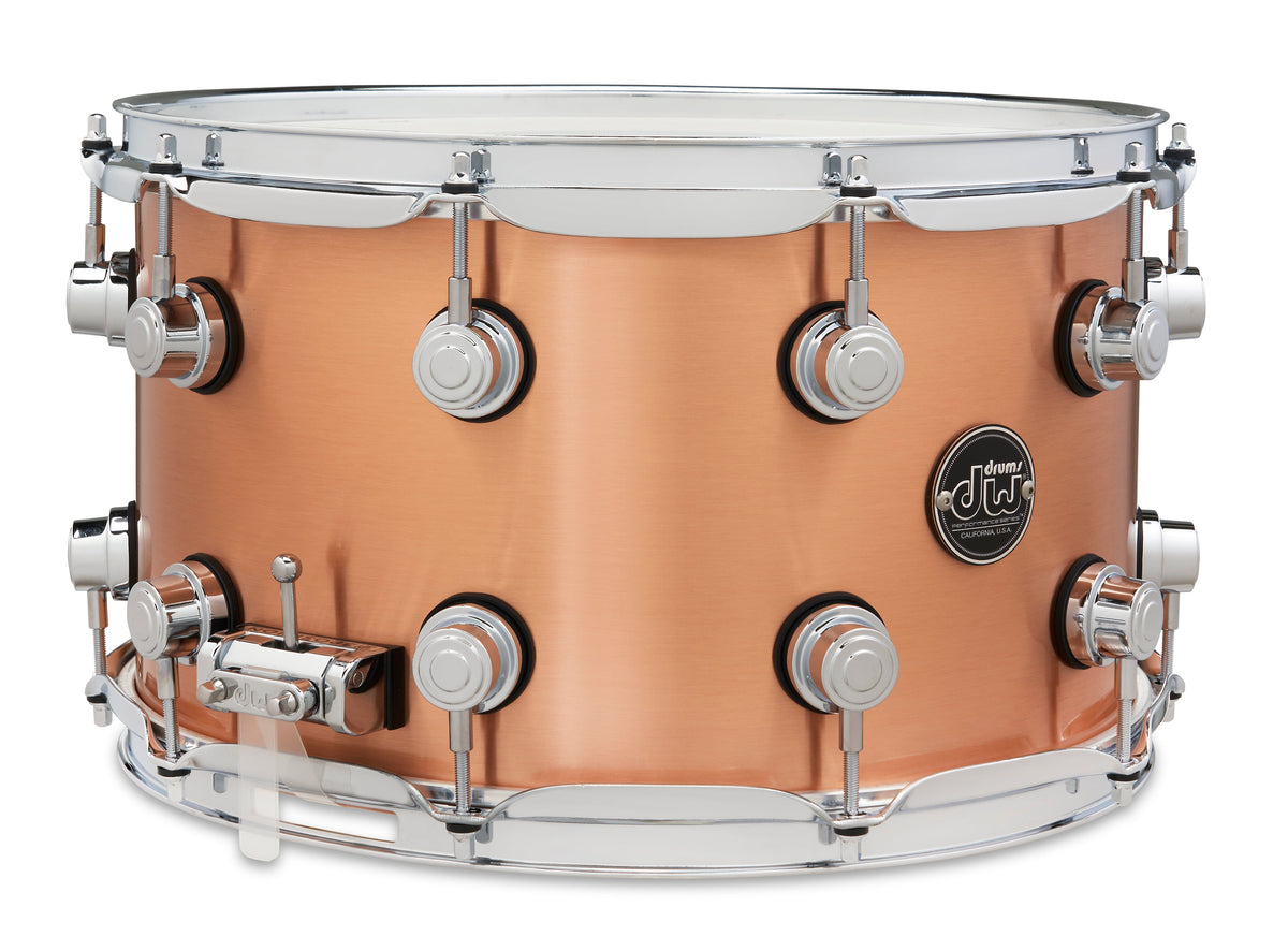 Drum Workshop Performance Series 8x14 Snare Drum - 1mm Polished Copper - View 2 | MusicMarket