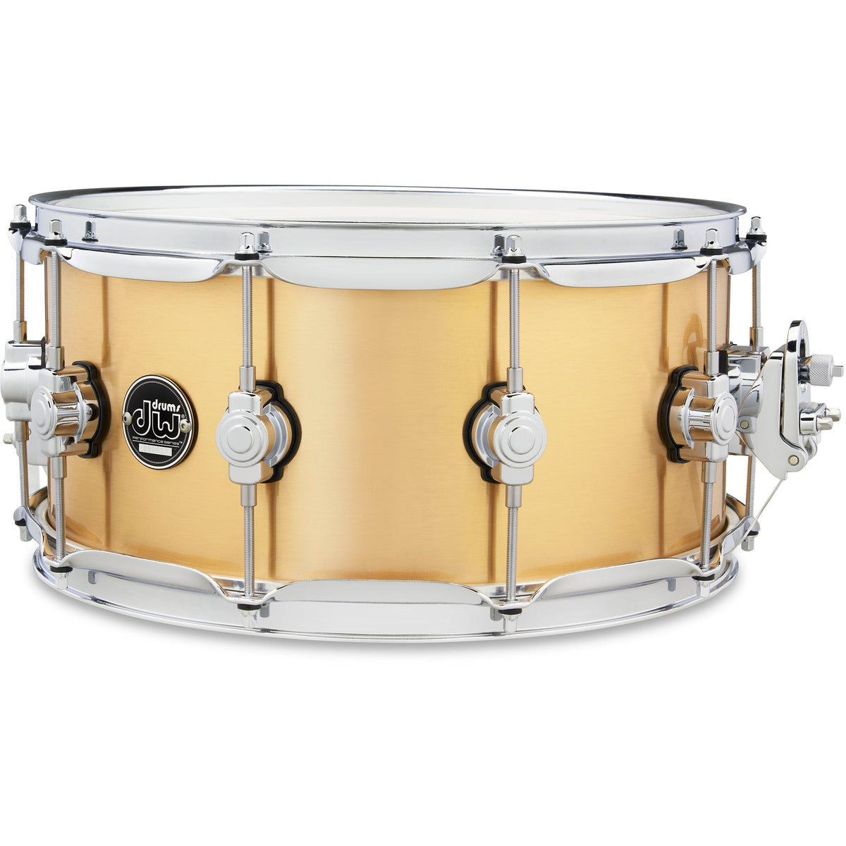 Drum Workshop Performance Series 6.5x14 Snare Drum - 1mm Polished Brass - MusicMarket