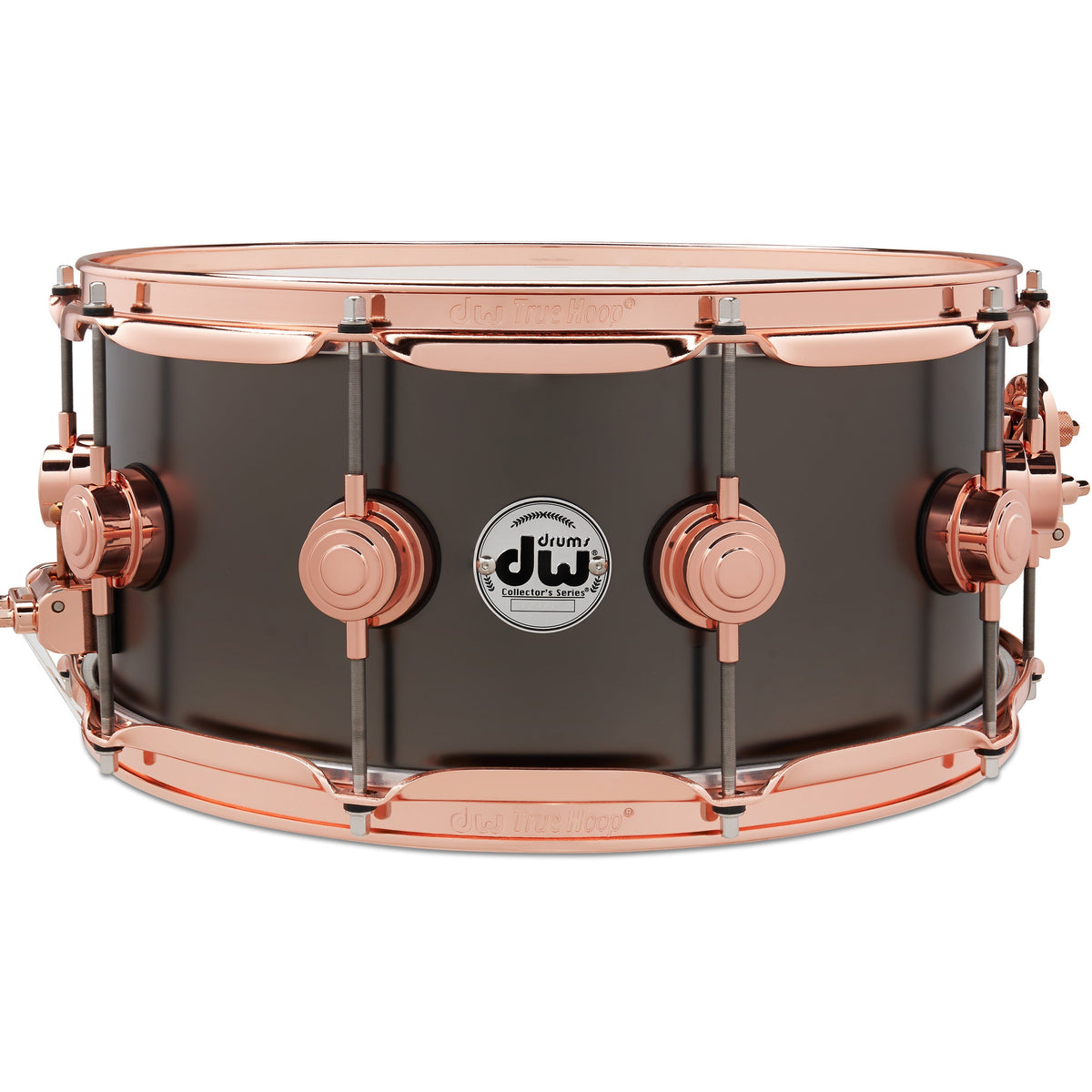 Drum Workshop Collectors Series 6.5x14 Snare Drum -Satin Black Nickel over Brass - MusicMarket