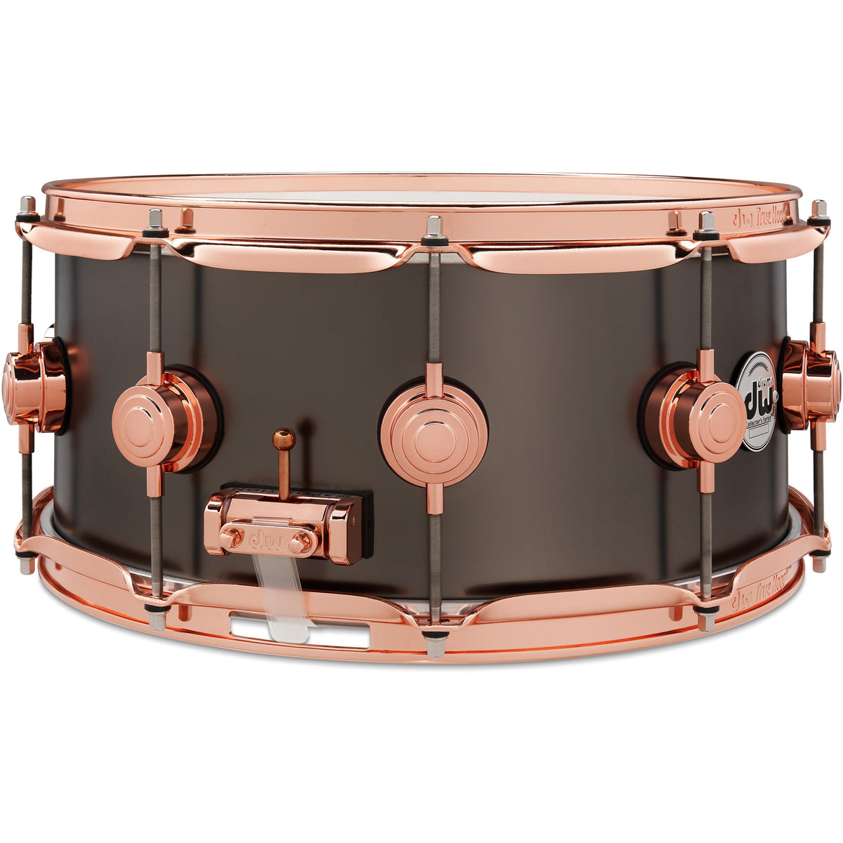 Drum Workshop Collectors Series 6.5x14 Snare Drum -Satin Black Nickel over Brass - View 5 | MusicMarket