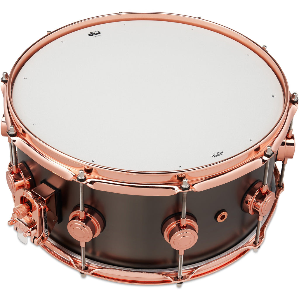 Drum Workshop Collectors Series 6.5x14 Snare Drum -Satin Black Nickel over Brass - View 2 | MusicMarket
