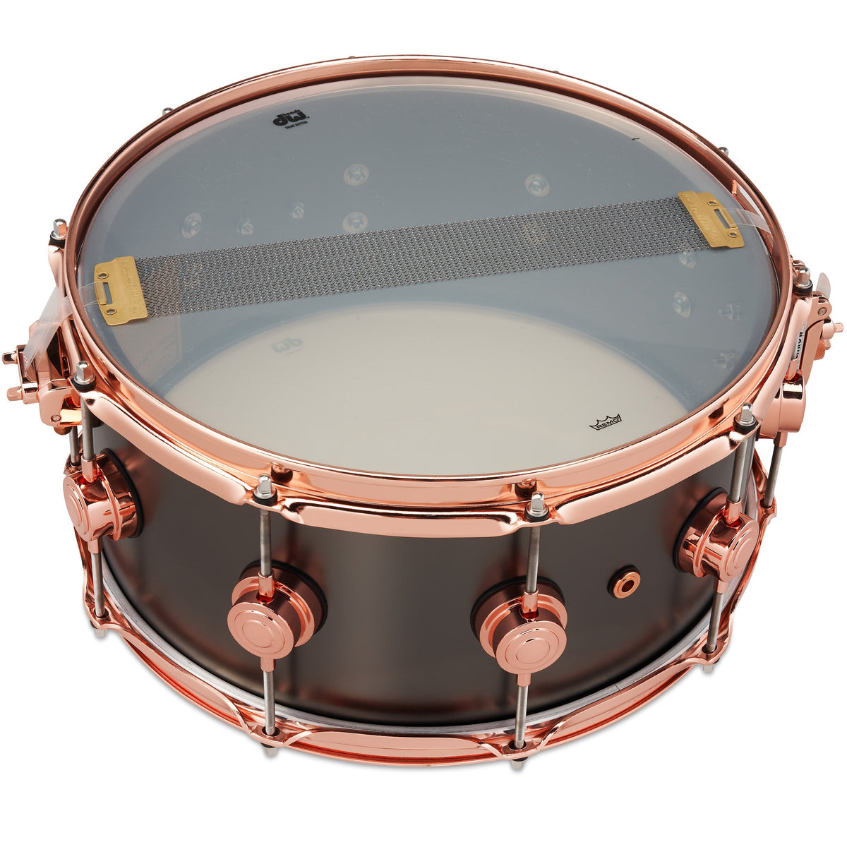 Drum Workshop Collectors Series 6.5x14 Snare Drum -Satin Black Nickel over Brass - View 3 | MusicMarket