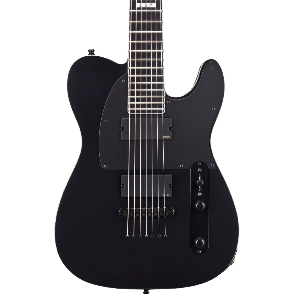 ESP E-II T-B7 Baritone Electric Guitar - Black Satin - MusicMarket