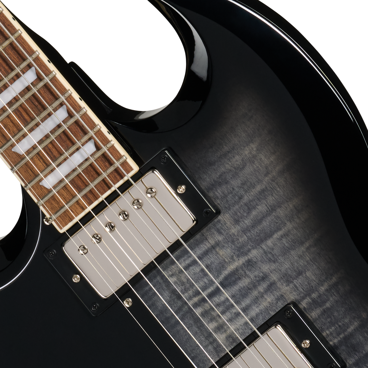 Epiphone SG Tribute Plus Left Handed Electric Guitar - Ebony Burst - View 6 | MusicMarket