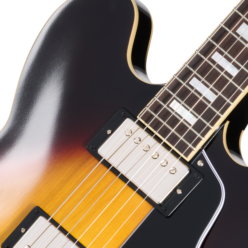 Epiphone 1962 ES-335 Reissue Electric Guitar - Vintage Burst - View 7 | MusicMarket