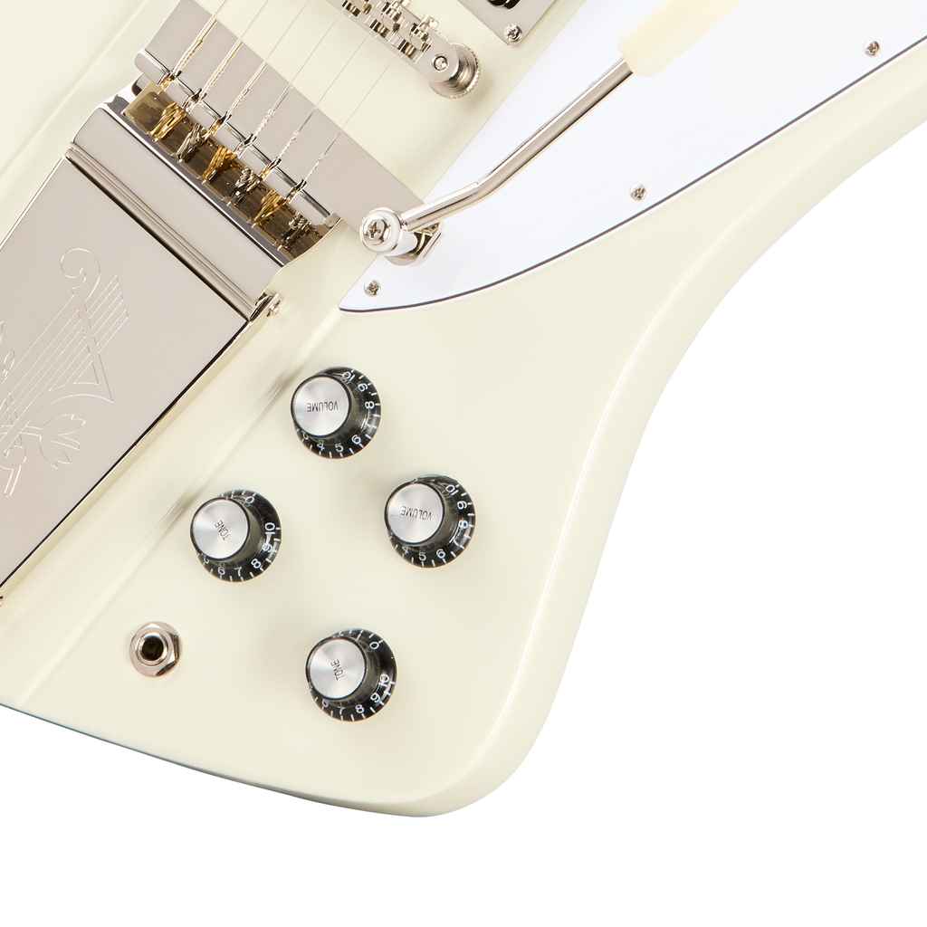 Epiphone 1963 Firebird V Reissue Electric Guitar With Maestro Vibrola - Polaris White - View 6 | MusicMarket