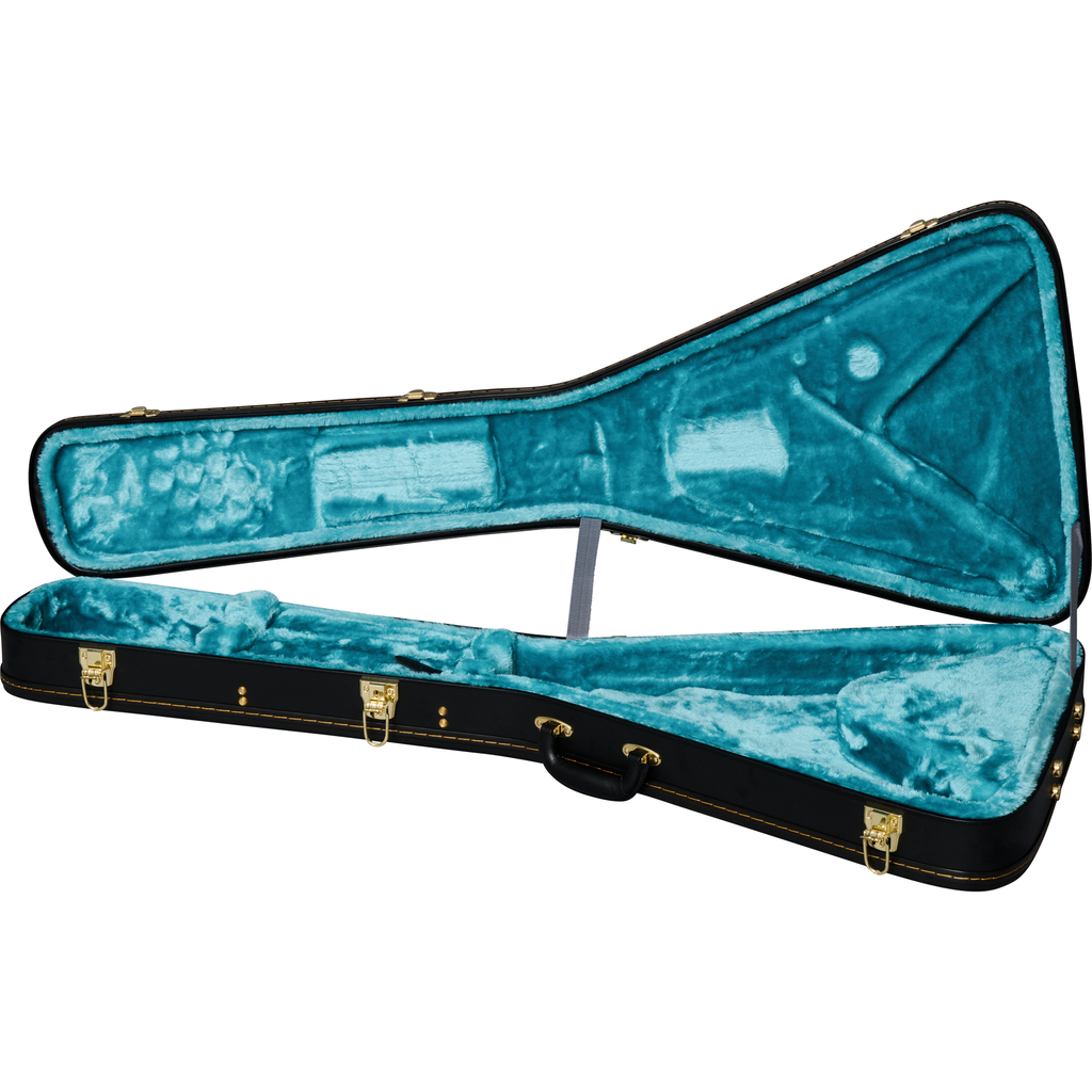 Epiphone Jimi Hendrix "Love Drops" Flying V Electric Guitar - Ebony w/ Artwork - View 11 | MusicMarket