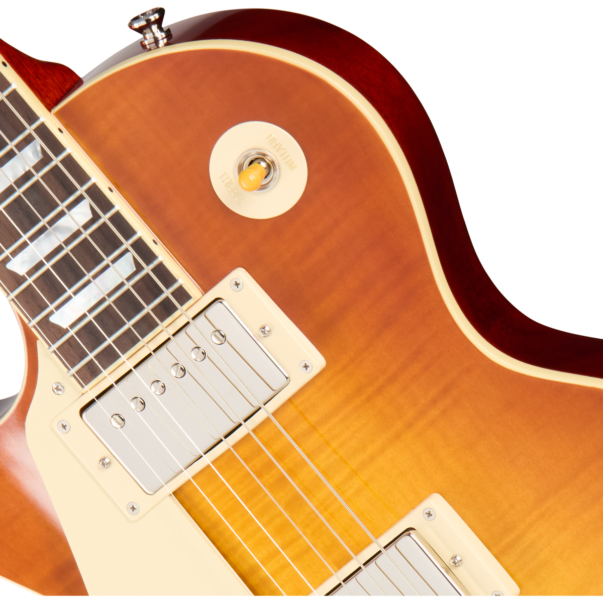 Epiphone 1960 Les Paul Standard Reissue Left Handed Electric Guitar - Iced Tea Burst - View 7 | MusicMarket