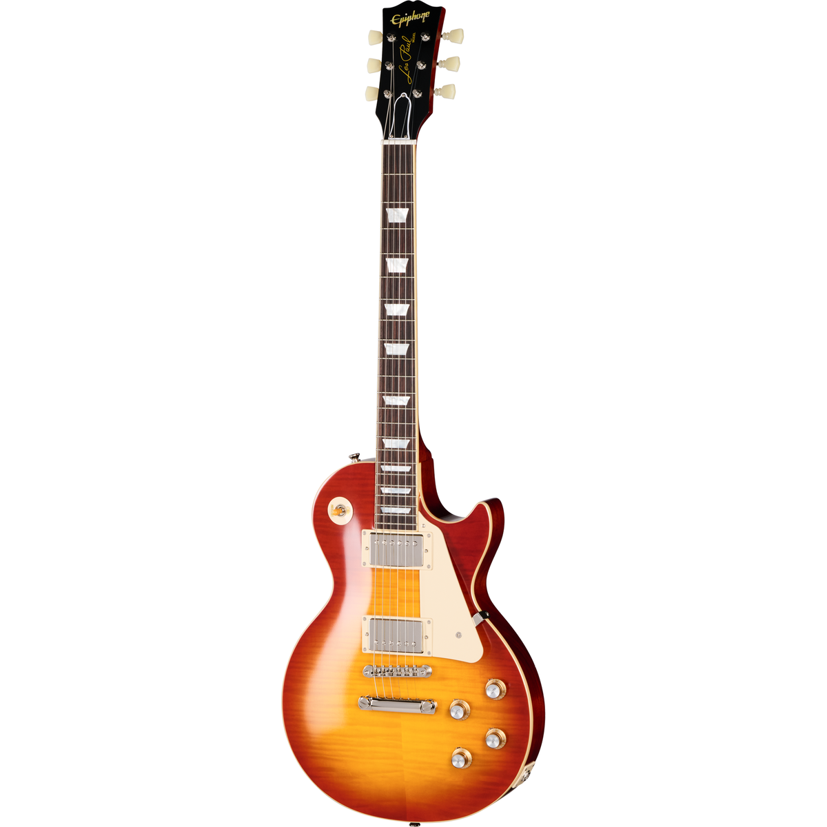 Epiphone 1960 Les Paul Standard Reissue Electric Guitar - Washed Cherry Sunburst - View 2 | MusicMarket