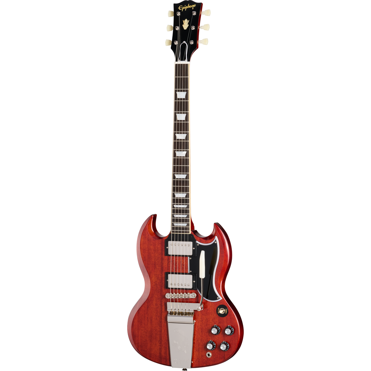 Epiphone 1964 SG Standard with Maestro Vibrola Reissue Electric Guitar - Cherry Red - View 2 | MusicMarket