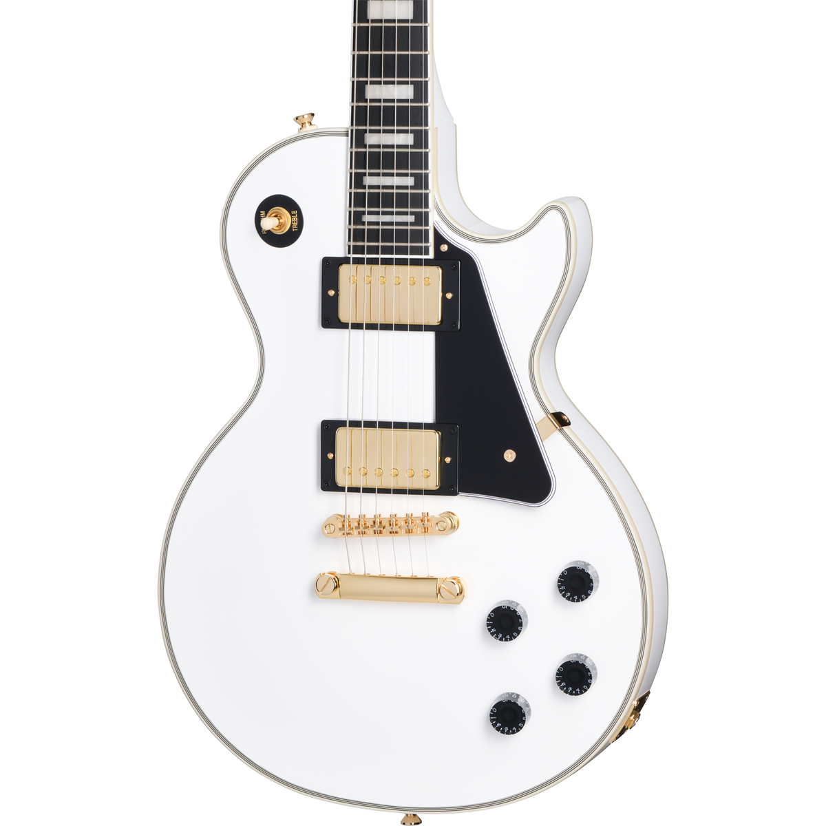 Epiphone Les Paul Custom Electric Guitar - Alpine White - MusicMarket
