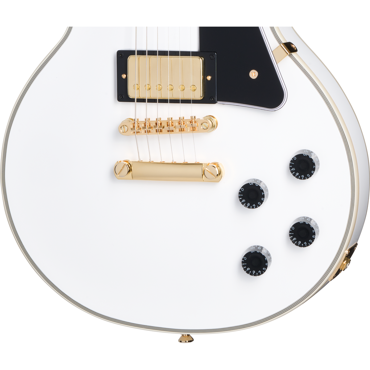 Epiphone Les Paul Custom Electric Guitar - Alpine White - View 7 | MusicMarket