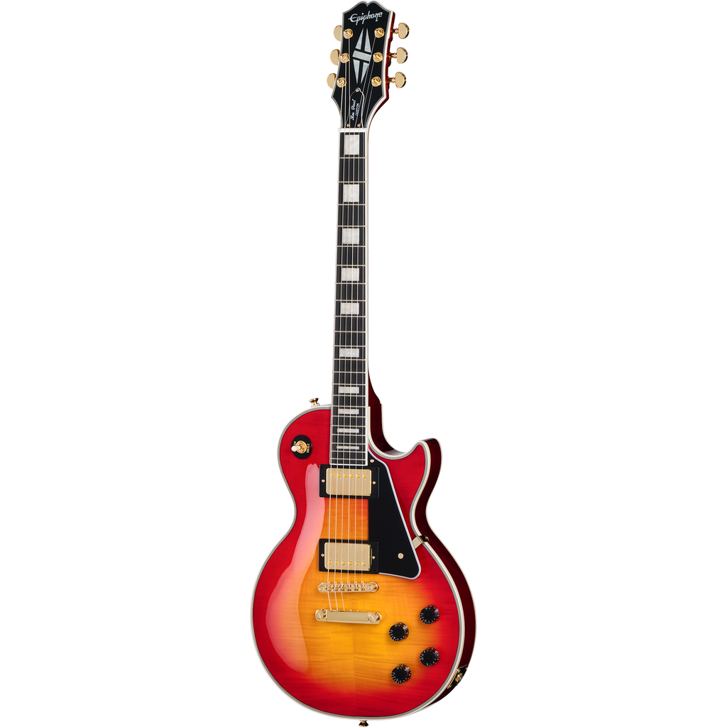 Epiphone Les Paul Custom Electric Guitar - Heritage Cherry Sunburst - View 2 | MusicMarket
