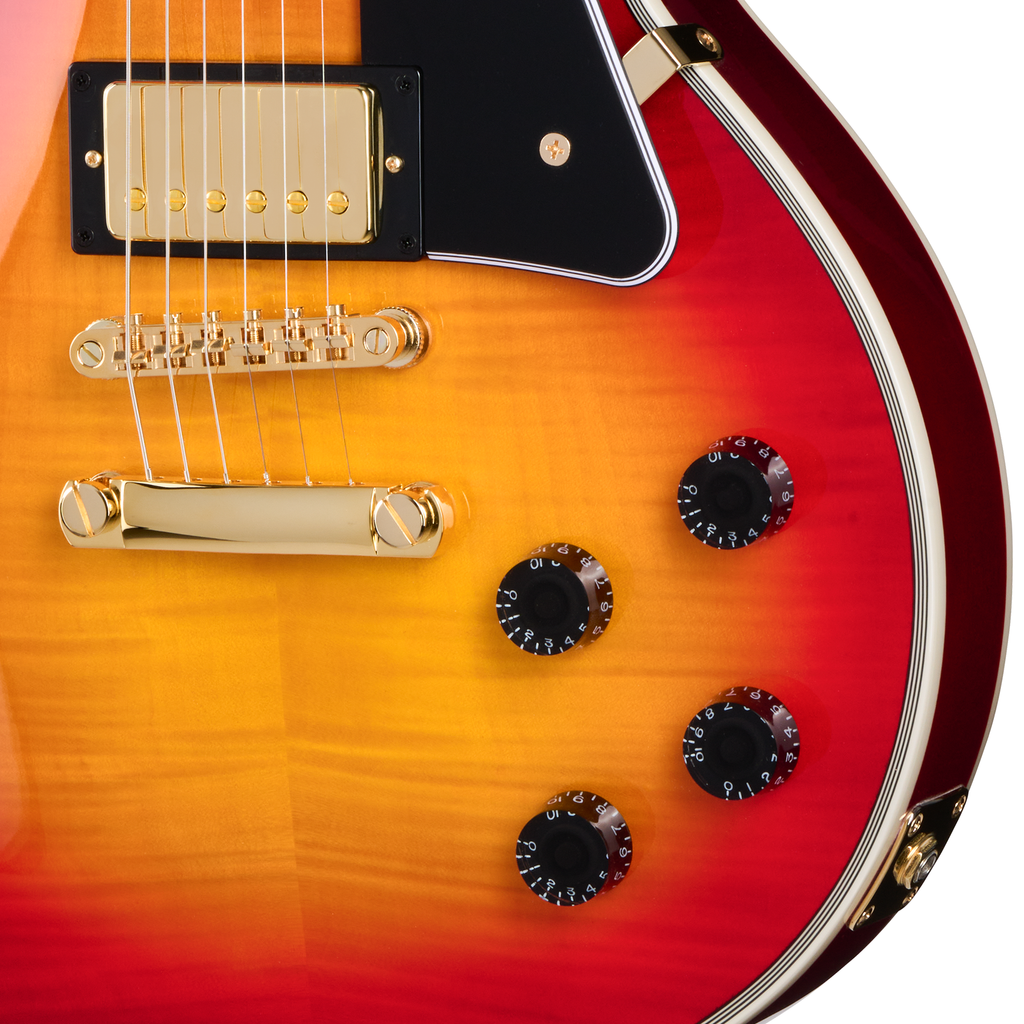 Epiphone Les Paul Custom Electric Guitar - Heritage Cherry Sunburst - View 7 | MusicMarket